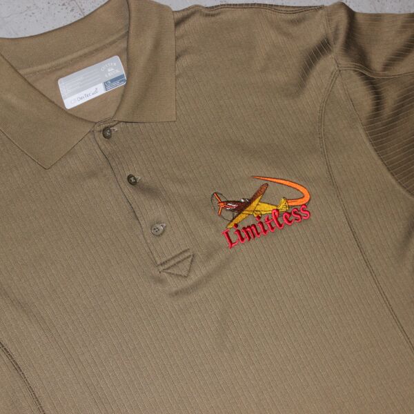 Upcycled Jet Plane Cutter & Buck CB DryTec Textured Polo Shirt, Size Large  Thumbnail