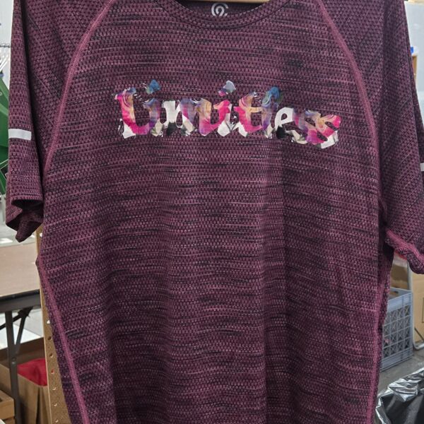 Limitless Champion Running Retro Plum Color, Short Sleeve Mesh, Size Large    Thumbnail