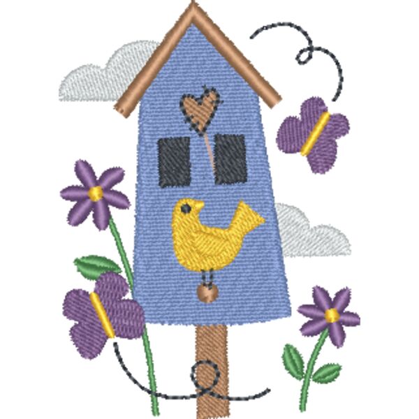 Birdhouse & Butterflies Thumbnail