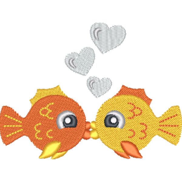 Fish Kissing D9883 Thumbnail
