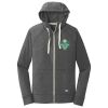 Sueded Cotton Blend Full Zip Hoodie Thumbnail