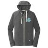 Sueded Cotton Blend Full Zip Hoodie Thumbnail